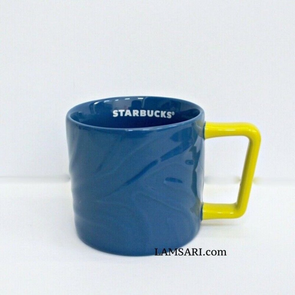 Starbucks Summer 2021 Blue Textured Ceramic Cup